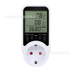 Enchufe Inteligente con Medidor de Energía Xiuyuan, 16A, Pantalla LCD, Detector de Voltaje y Corriente, Uso Doméstico, Monofásico - Product Image 1