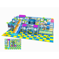 Ensemble de terrain de jeux intérieur commercial et trampoline, aire de jeux intérieure souple, équipement de terrain de jeux pour enfants en vente