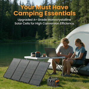 Panel Solar Portátil de 400W, Diseño Nuevo, Plegable, Ligero, con Soporte Mejorado, 36V, Impermeable, para RV, de Emergency Alecter - Product Image 2