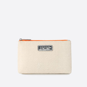 Sac à fermeture éclair durable de style naturel avec personnalisation de la marque, capacité 7x4x2.5 pouces pour le rangement de cosmétiques et l'usage quotidien - Product Image 1