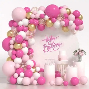 <b>Balloons</b> Daisy <b>Balloon</b> Garland <b>Decoration</b> Birthday Matte Double Apricot Arch Shape Latex Apricot Colorful Macaron <b>Balloons</b> - Product Image 3