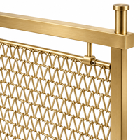 Grilles décoratives en fer forgé, mailles métalliques en acier inoxydable tissées en spirale, services de soudage et de découpe inclus