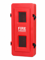 Armoire murale pour extincteur en plastique, double porte, avec fenêtre de visualisation