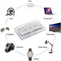 Kit de réparation professionnel en acier inoxydable pour lunettes et montres - Assortiment de 1000 pièces pour lunettes de vue, lunettes de soleil et montres