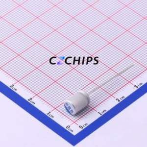 ตัวเก็บประจุแบบแข็ง SPE1AM331E08OL ชนิด Through Hole (THT), ขนาด D6.3xL8 มม. 330uF 20% 10V 2.5 มม. - Product Image 1