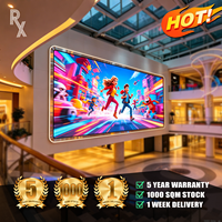 Écran LED Géant Magnétique 4K RX le Plus Vendu, Affichage LED Intérieur 4K GOB P2.5 P3.91 pour Publicité en Magasin, Centre Commercial, Aéroport