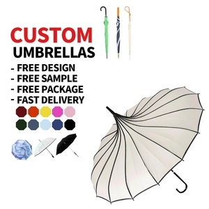 Paraguas Grande de 23-25 Pulgadas, Resistente al Viento, Tipo Pagoda, Recto, para Lluvia Intensa y Tormentas - Product Image 3