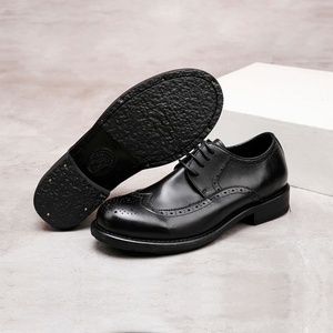 Zapatos de Hombre de Lujo Clásicos Retro de Cuero con Cordones, Punta en Pico, Casuales, Formales, para Negocios, que Aumentan la Estatura, para Otoño - Product Image 4