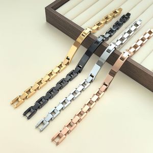 <span class=keywords><strong>Bracelet</strong></span> de montre en acier inoxydable gravable en gros pour hommes et femmes, bijoux tendance minimalistes pour femmes - Product Image 2