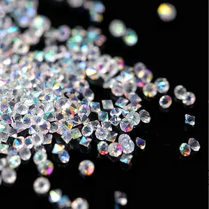 定制数量SS1透明水晶钻石1.2毫米彩色珠光水钻DIY美甲服装装饰