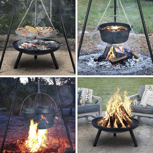 <span class=keywords><strong>Brasero</strong></span> de barbecue polyvalent pour l'extérieur, avec trépied <span class=keywords><strong>vertical</strong></span> réglable, gril à charbon suspendu, foyer de camping - Product Image 6