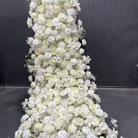 Fleurs artificielles en tissu de soie de la série blanche Alwaysbloom, de haute qualité, pour centres de table de mariage, hôtels, salles de banquet, arches et accents décoratifs