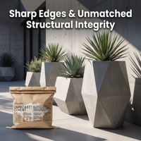 Ciment architectural en poudre en vrac, haute pureté, écologique, pour usage intérieur, jardins, plantes suspendues, qualité garantie pour l'exportation