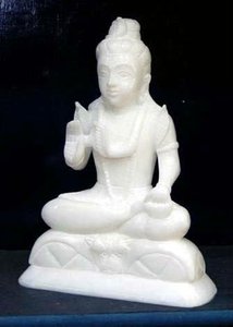 Lord Shiv Ji para fines decorativos como la oficina en casa y para Shivratri Pujan antiguo Dios Shiv Ji estatua de mármol blanco puro - Product Image 3