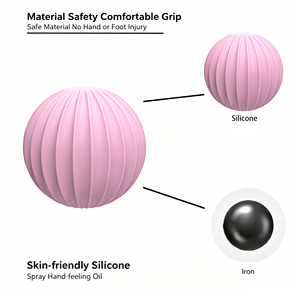 1.5KG Customizable Durable Suitable Silicone Weighted Ball for Yoga Pilates <b>Strength</b> <b>Training</b> - Product Image 5