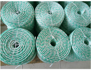 カスタマイズ可能な色6MM 8MM高張力3ストランドポリプロピレン強度パッキングロープ農業包装用 - Product Image 2