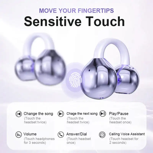 Mở-tai không dây Clip-on Earbuds với LED hiển thị kỹ thuật số Pin chỉ số thoải mái tập thể dục chạy phòng tập thể dục Workout tai nghe - Product Image 4