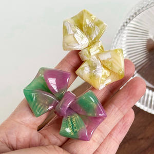 ZiTeng personalizable Gold-Label Duckbill Hair Claw elegante Touch ACetic Acid Side Parting Hair Clip Francia accesorio para el cabello personalizado - Product Image 2