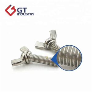 Vite alare SS304 SS316 DIN 318 <span class=keywords><strong>dimensioni</strong></span> metriche M10 <span class=keywords><strong>M12</strong></span> bulloni ad ala con ali bordate - Product Image 3