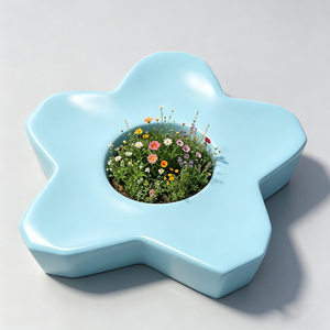 Fiberglass <b>Tree</b> Pit Stool Custom Modern Outdoor Furnishings Unique Public Seating Weather Resistant Landscape <b>Bench</b> - Product Image 1