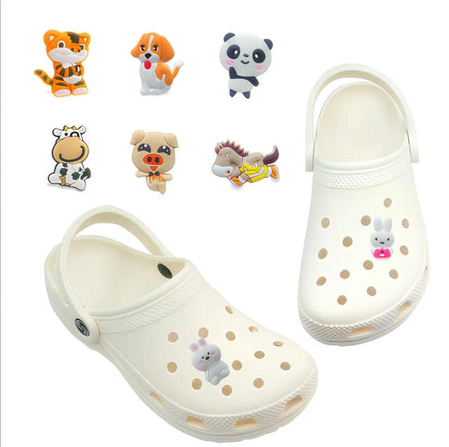 Factory Direct Sales: Custom-Shaped PVC 3D Rubber Shoe Patches, Suitable for Shoe Decoration Wholesale and Promotional Offers
