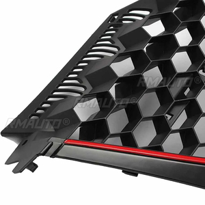 Rejillas Delanteras de Malla de Panal, Parrilla Central Superior, Parrilla Deportiva para Volkswagen VW Golf 5 MK5 Jetta GTI 2006 2007 2008 2009 - Product Image 4
