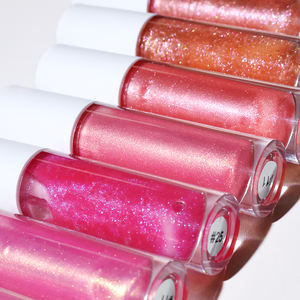 Brillo Labial Pigmentado Rosa, Brillo Labial en Gel Cremoso, Tu Logotipo, Colección de Brillos Labiales, Brillo Labial en Lata - Product Image 2