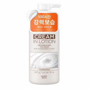 Lozione Corpo Altamente Idratante Happy Bath 400g Profumo Talco per Neonati Sconto 1 Pezzo - Product Image 1