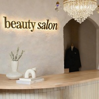 Letrero Luminoso LED Personalizado para Pared Interior y Exterior, IP65 Impermeable, Letrero Publicitario 3D Iluminado para Salón de Belleza