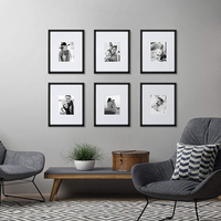 Set Empat buah bingkai gambar besar dekorasi ruang tamu bingkai foto A3 bingkai foto Bilderrahmen 12x18 bingkai gambar