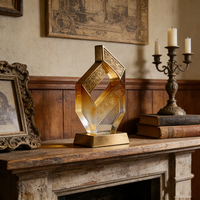 Trophées en verre cristal personnalisés ou vierges, gravure laser et impression UV couleur, vente en gros à prix réduit