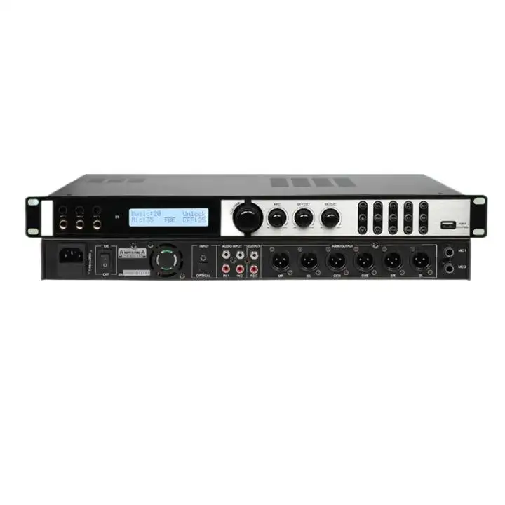 Berase KX-8600 mixer audio 6 CH dsp anti-howling sound effect audio processor mixer professionale per riunioni speech KTV