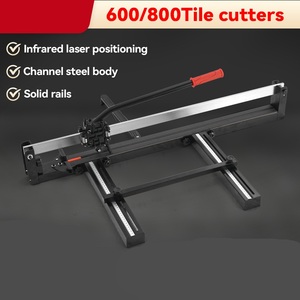 <b>600mm</b> 800mm Single Rail Manual <b>Tile</b> <b>Cutter</b> with Laser Infrared Positioning, Ceramic Wall Floor <b>Tile</b> Cutting Push Knife - Product Image 4