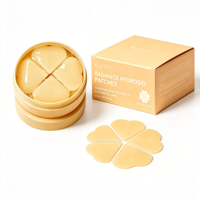 Plester Hidrogel Wajah & Mata Private Label Radiance Bentuk Hati Bunga Niacinamide Vitamin C Perawatan Kecantikan Kulit Bercahaya