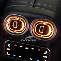 Sortie d'air turbo améliorée pour l'intérieur de la voiture W206, niveau C modifié avec sortie d'air à lumière colorée 64 lumières de couleur pour les bouches d'aération arrière