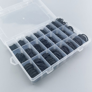 800 buah karet o-ring segel pencuci bermacam-macam Set Kit Gasket HNBR A/C sistem hitam 6-28mm AC mobil karet O Ring segel - Product Image 4