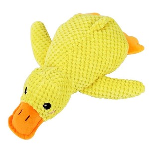 Crinkle squeaker con chó đồ chơi trong vịt hình phim hoạt hình phong cách mềm thân thiện với môi không thể phá hủy vật nuôi Đồ chơi làm bằng da lộn bông - Product Image 6