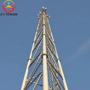 Torre de Comunicación Celular de Radio GSM con Estructura Triangular de Tubo Galvanizado de 35 Pies y 40 Pies - Product Image 3
