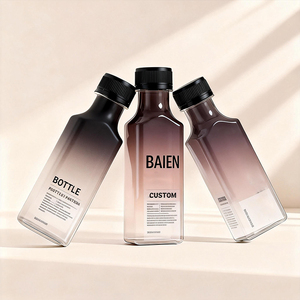 Bouteille de jus en plastique carré PET clair bouteille à boire pour l'<span class=keywords><strong>emballage</strong></span> des boissons - Product Image 4