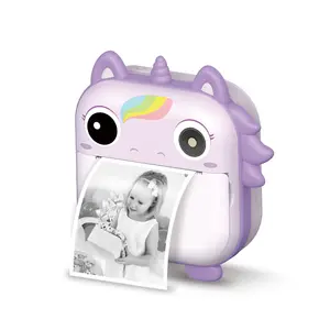 Juguete de tendencia superior 2024 cámara digital para niños cámara de dinosaurio de impresión instantánea cmara instantánea para nios - Product Image 1
