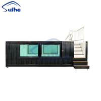 Piscine en conteneur maritime Suihe de 20 pieds et 40 pieds en vente, maison préfabriquée en conteneur avec piscine