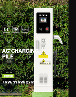 Nouvelle borne de recharge AC pour voitures électriques de 14 kW, 22 kW, 44 kW, fabriquée par le fabricant, station de recharge au sol à prix réduit