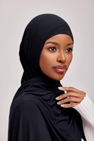 2022 Premium bambou Modal Jersey châles écharpes coton Jersey foulard Double boucle instantané Jersey Hijab pour les femmes
