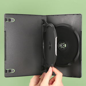 YUZMEI boîtier DVD Standard personnalisé 14mm avec concentrateur M-Lock <span class=keywords><strong>Bluray</strong></span> CD boîte de disque de remplacement 27mm 12 disques empilable boîtier DVD noir - Product Image 3