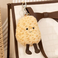 Llavero de Peluche Personalizado con Diseño de Patata Sonriente, Ideal como Regalo para Estudiantes