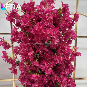 โรงงาน LEDA จำหน่ายดอกเฟื่องฟ้าประดิษฐ์สีชมพูสด สำหรับตกแต่งงานแต่งงาน - Product Image 2