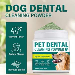 Wanzibei 공장 맞춤형 개인 로고 애완 동물 건강 관리 및 보충 개 치과 치료 깨끗한 치아 및 신선한 호흡을위한 치과 용 파우더 - Product Image 2