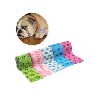 Dokter Hewan/kuda/anjing 2.5cm 5cm 7.5cm pemasok perban kustom cetak pembungkus hewan kohesif - Product Image 3