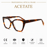 Montures optiques classiques en BIO-acétate pour femmes, texture écaille de tortue rétro, faites à la main, faible MOQ, échantillonnage en 7 jours