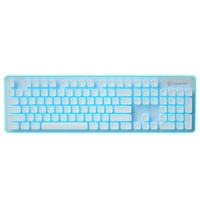 Clavier à membrane L1 entièrement métallique, sans fil, silencieux, rétroéclairé, filaire, pour PC portable